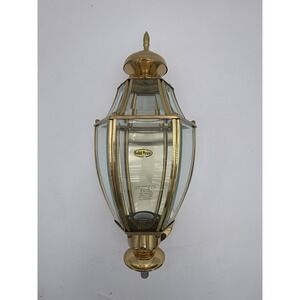Solid Brass Outdoor‎ Coach Wall Lantern Light Fixture Model 430703 15" Vintage